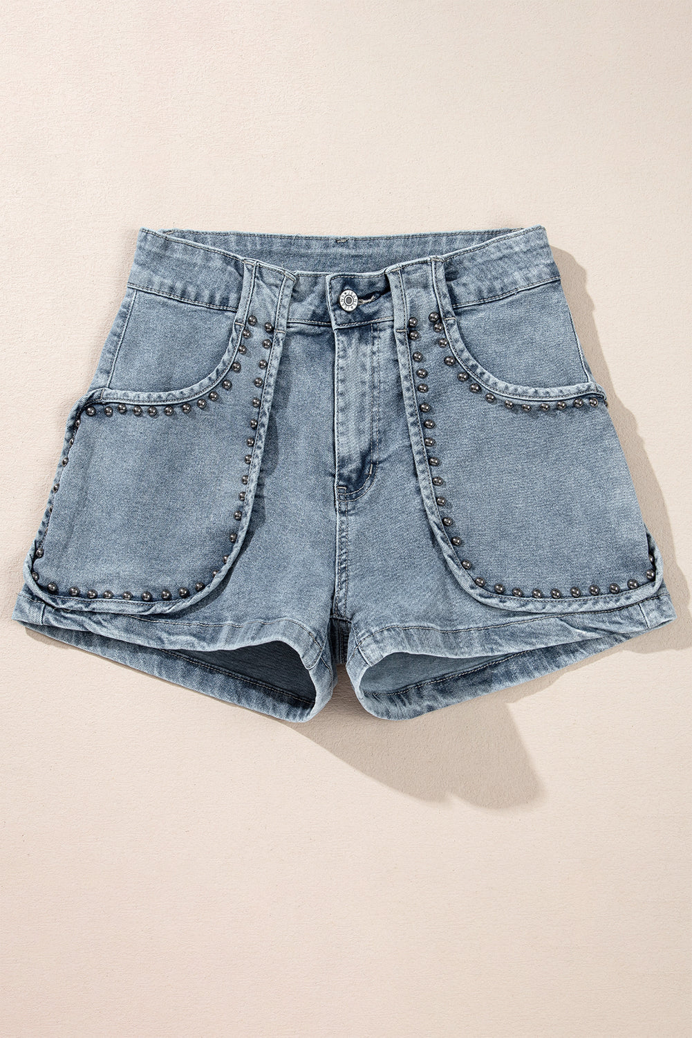 Denim Studded Acid Washed Bottoms RTS