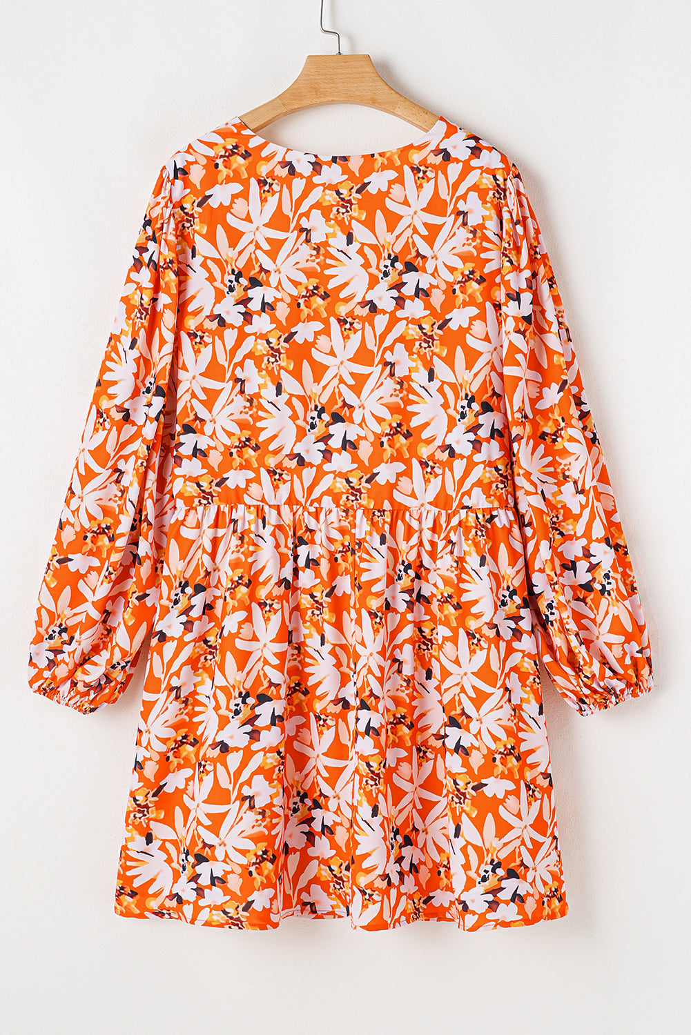 Orange Floral Plus Midi Dress RTS