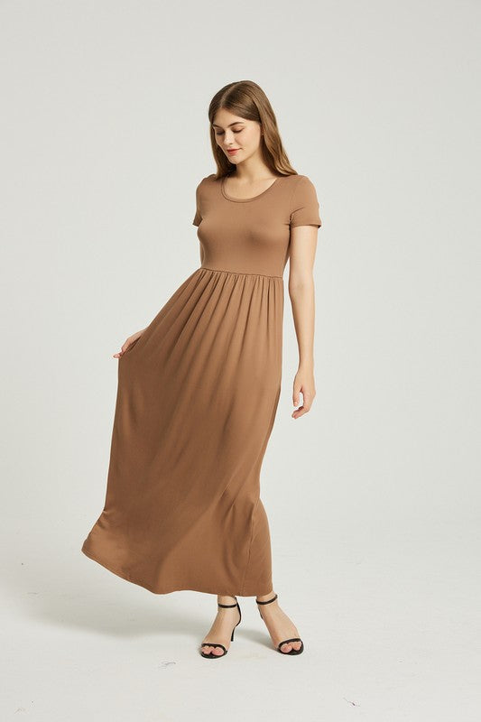 Women's Summer Casual Maxi Dress With Pocket