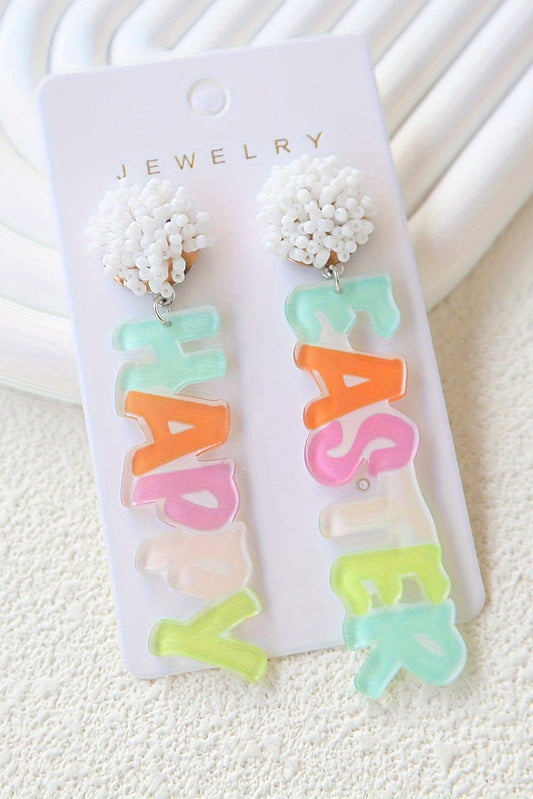 Happy Easter Earrings RTS