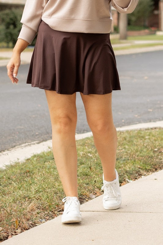 The Britt - Brown Skort