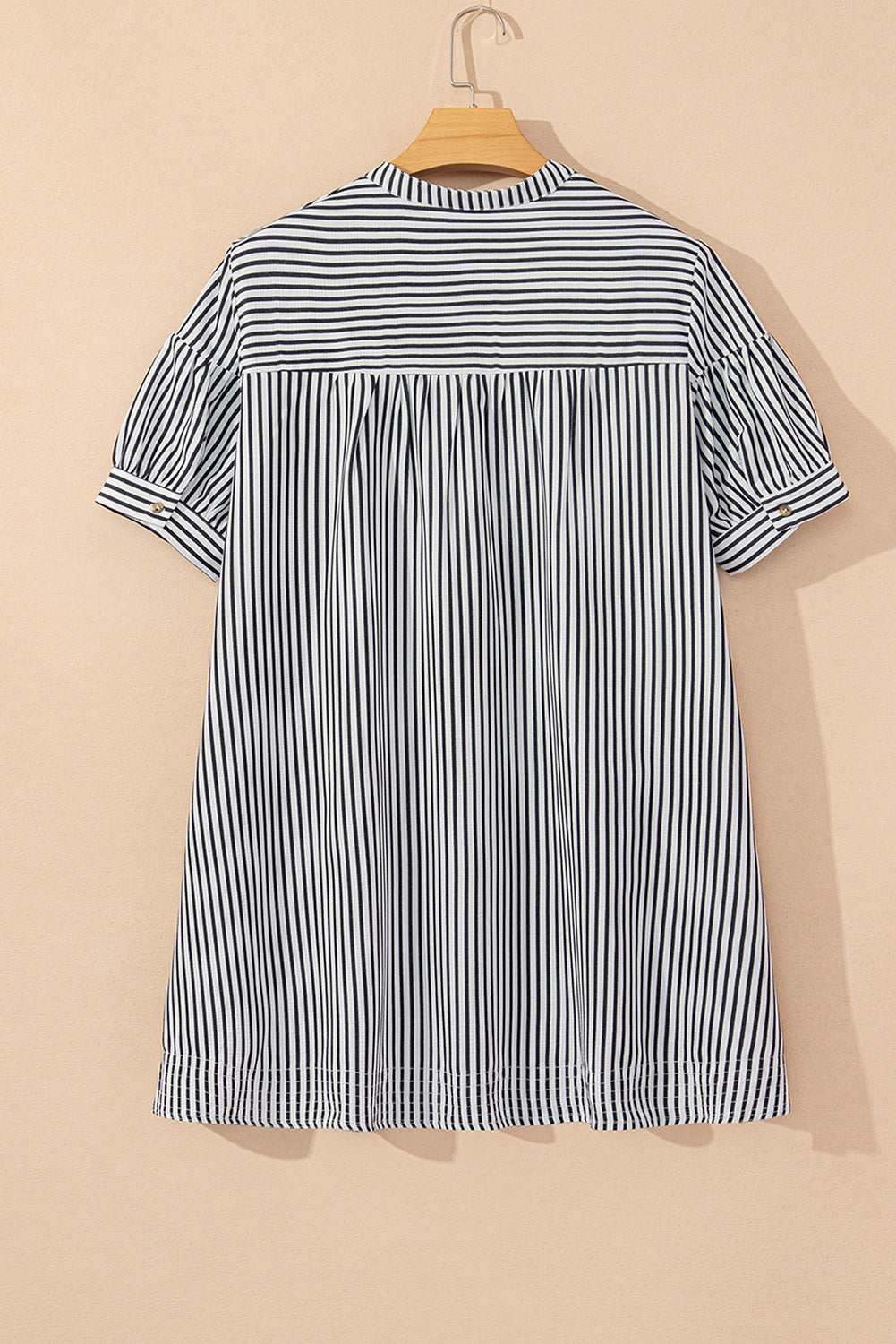 Black Stripe Plus Mini Dress LT