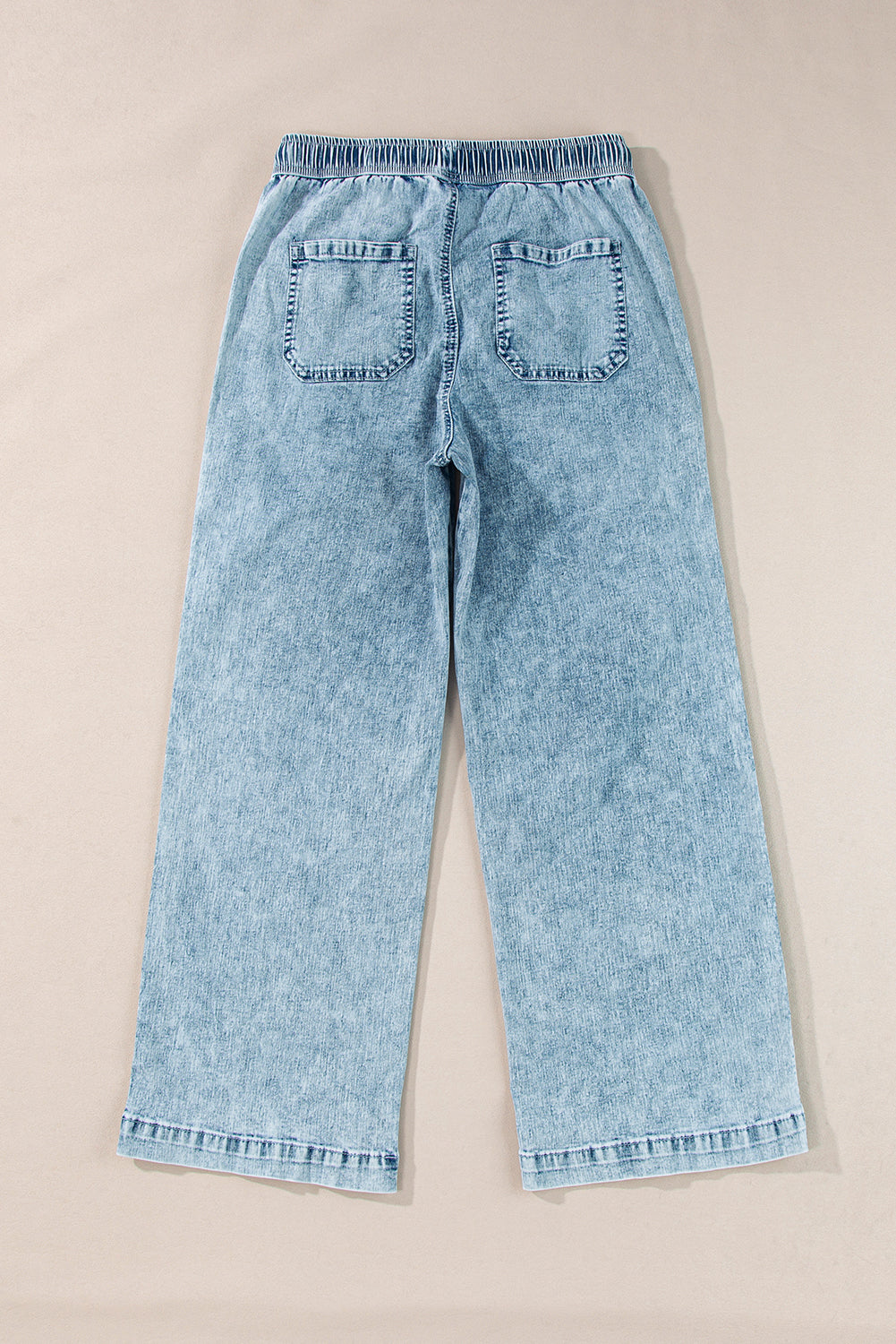 Mineral Wash Drawstring Denim Pants LT