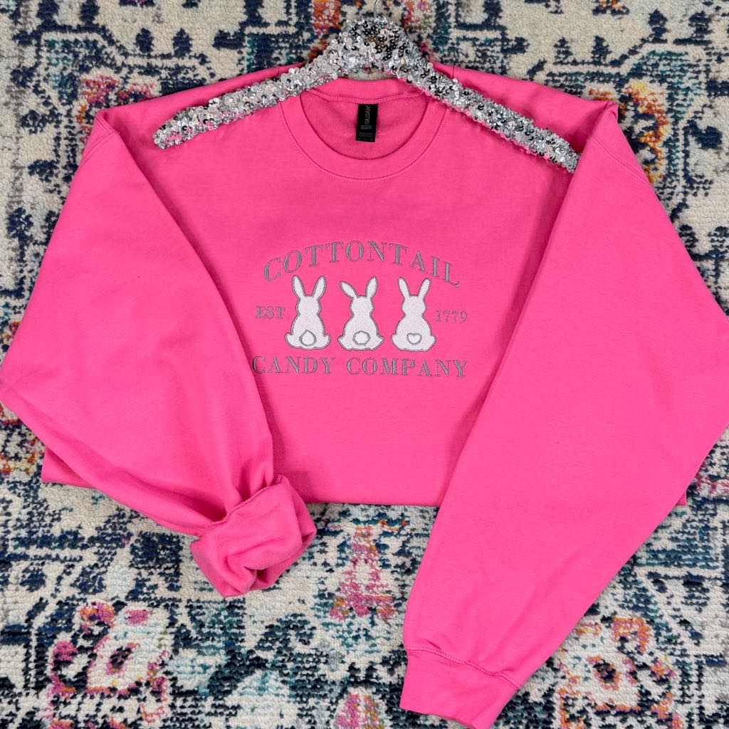 Cottontail Candy Company Embroidered Sweatshirt