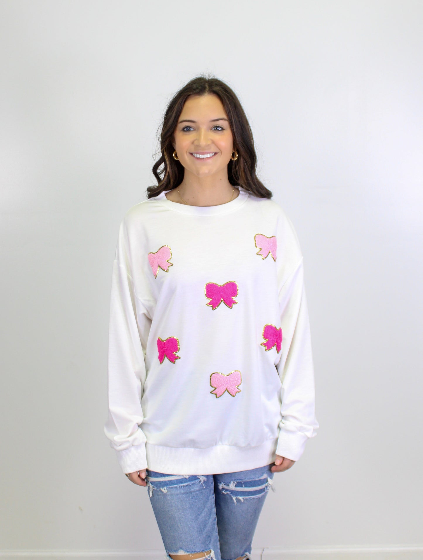 Pink Bows Pullover LT