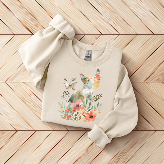 Floral Cat SWEATSHIRT.