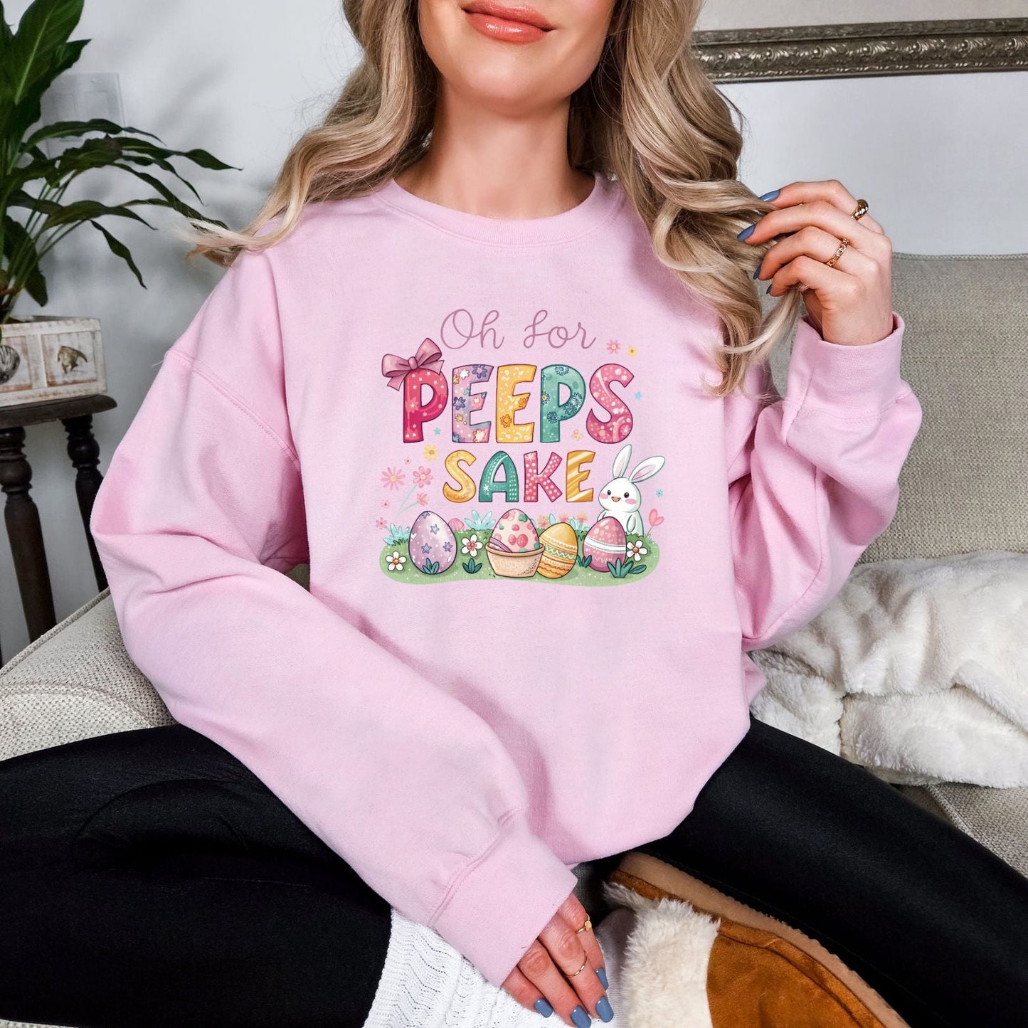 For Peeps Sake Graphic Sweatshirt