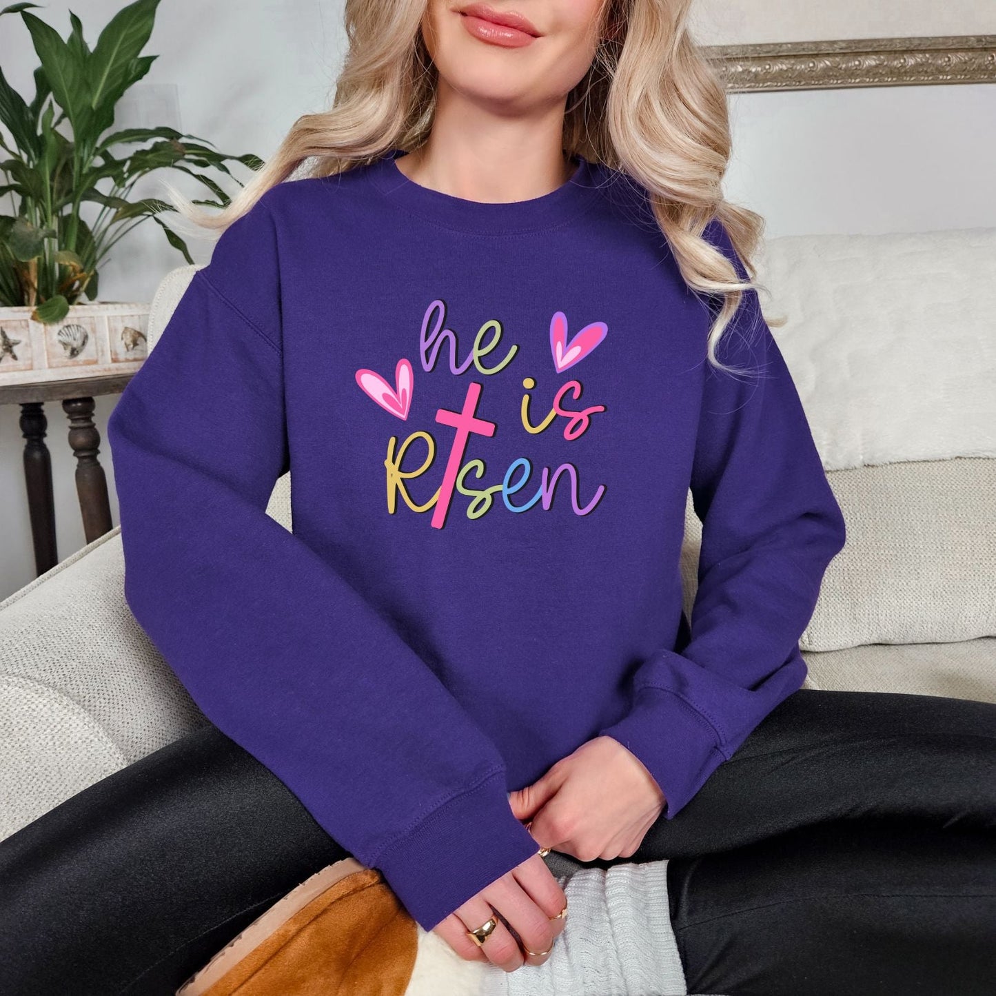 He Is Risen Graphic Sweatshirt