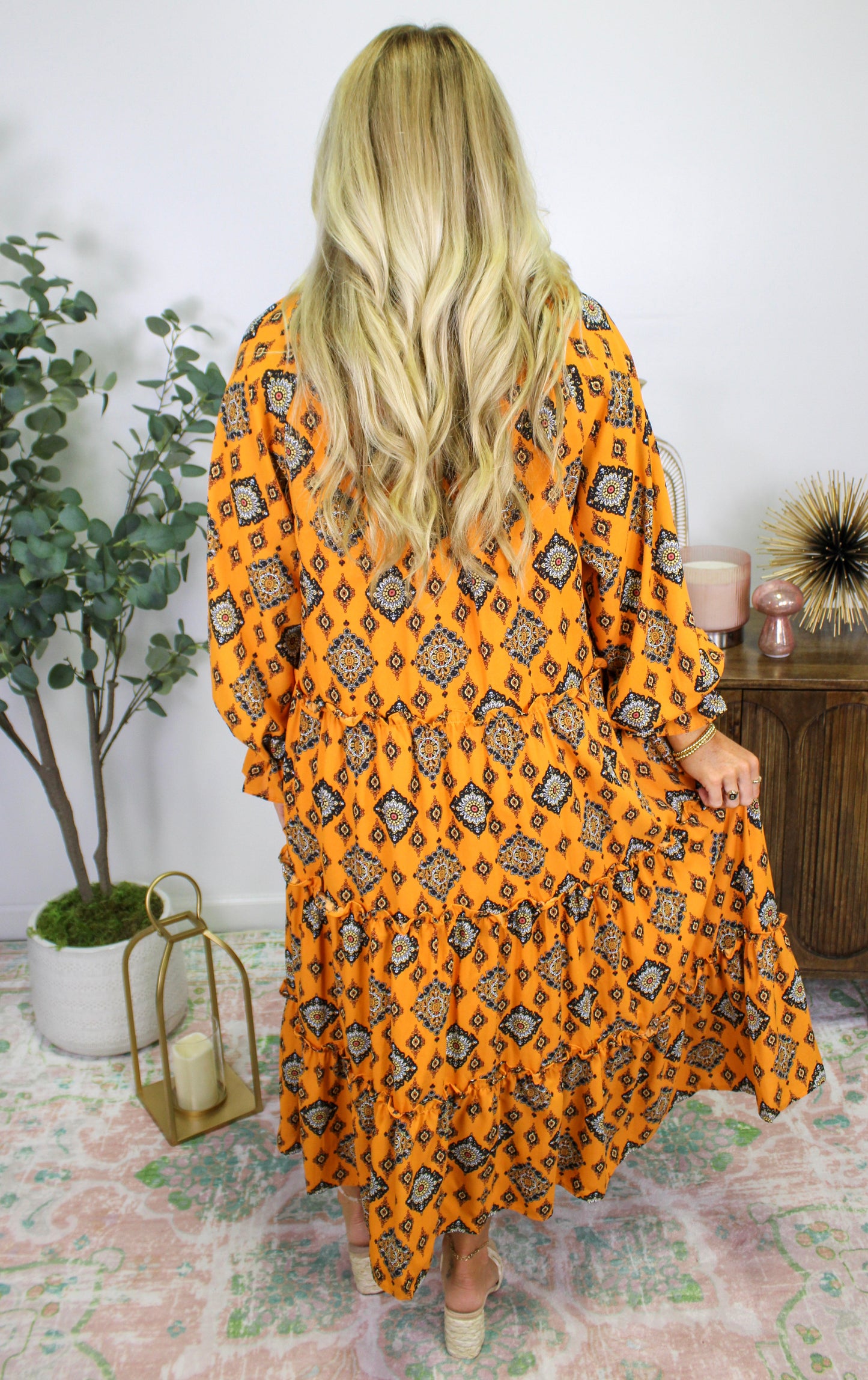 Orange Abstract Maxi LT