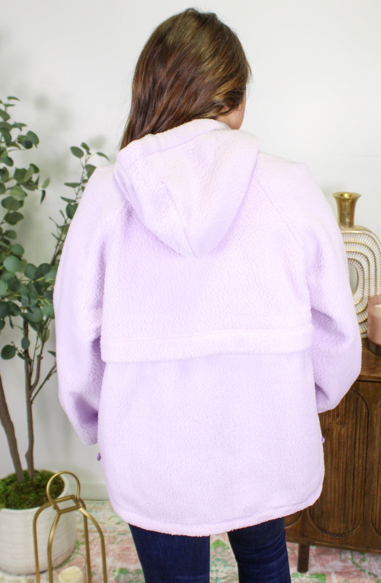 Purple Sherpa Pullover LT