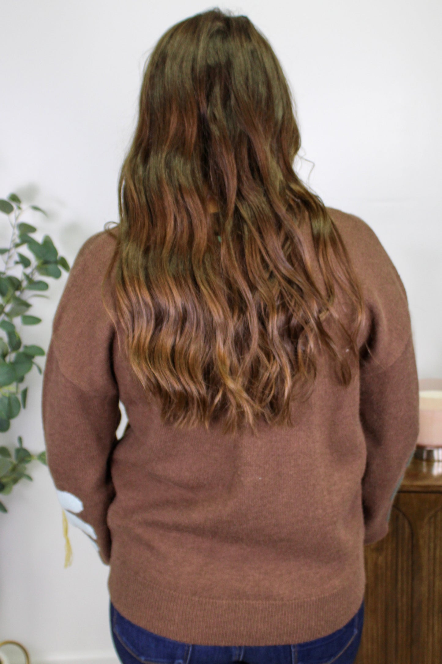 Brown Flower Sweater LT