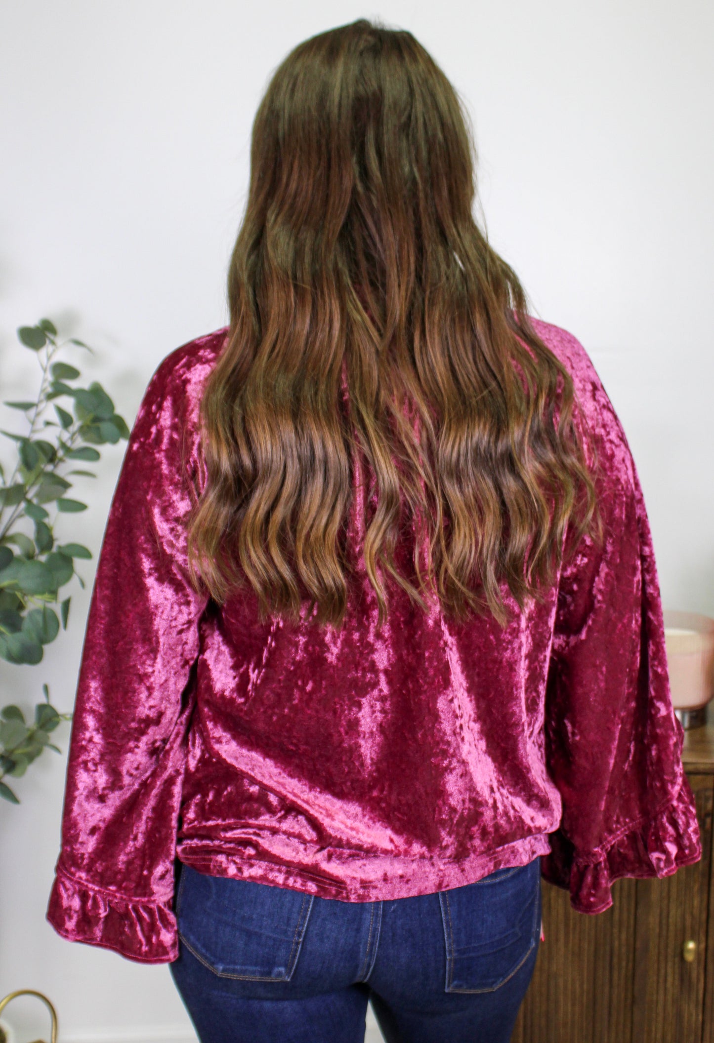 Purple Velvet Blouse LT