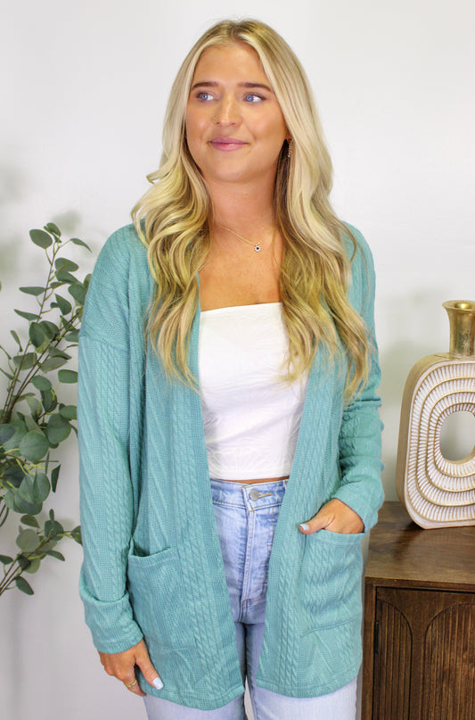 Textured Cardigan Multiple Colors LT