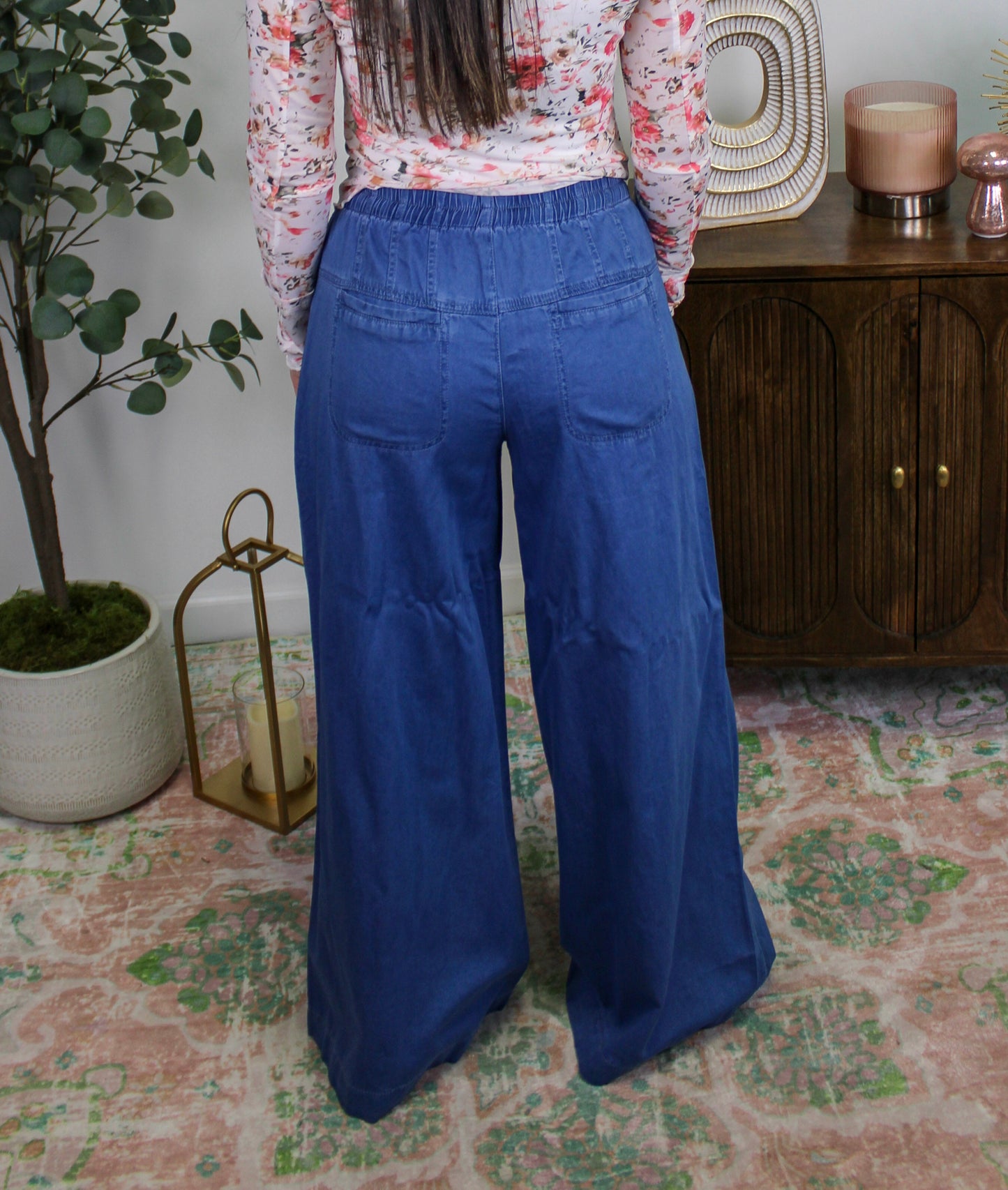 Flowy Denim Pants LT