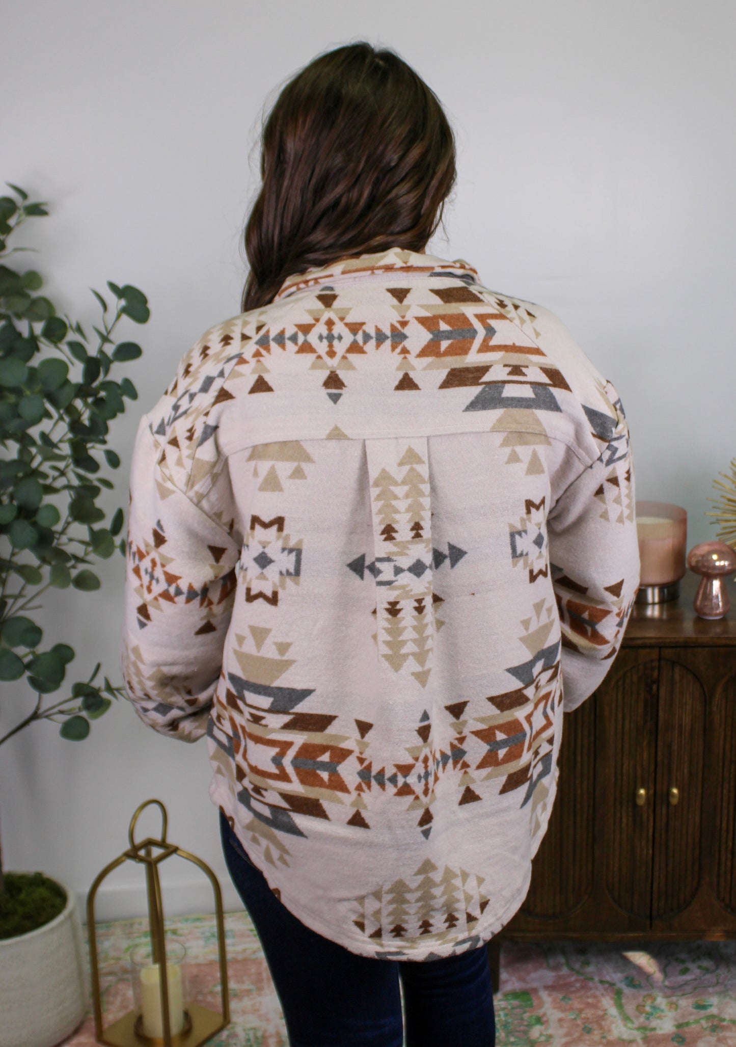 Beige Aztec Pullover LT