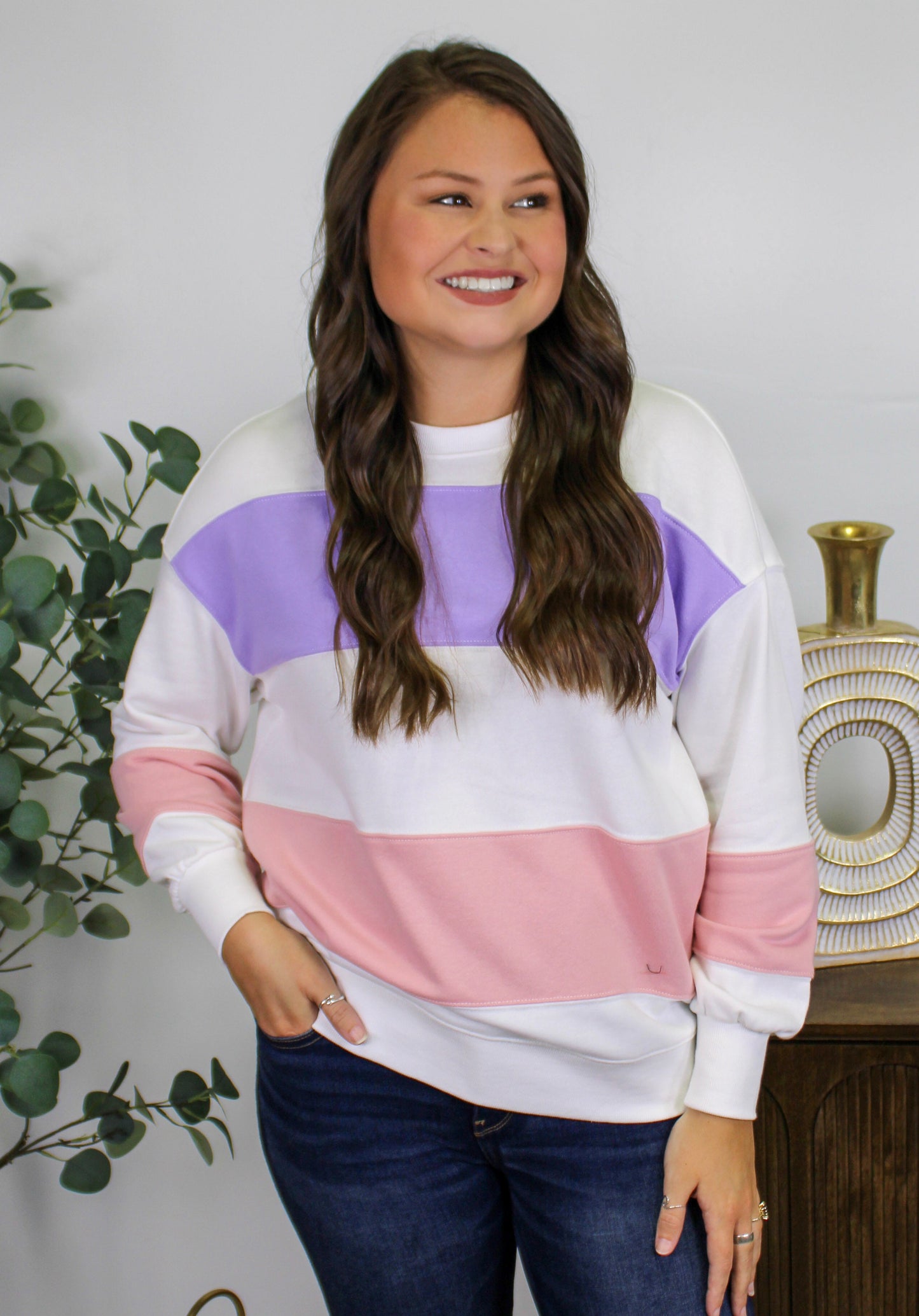 Purple and Pink Crewneck LT