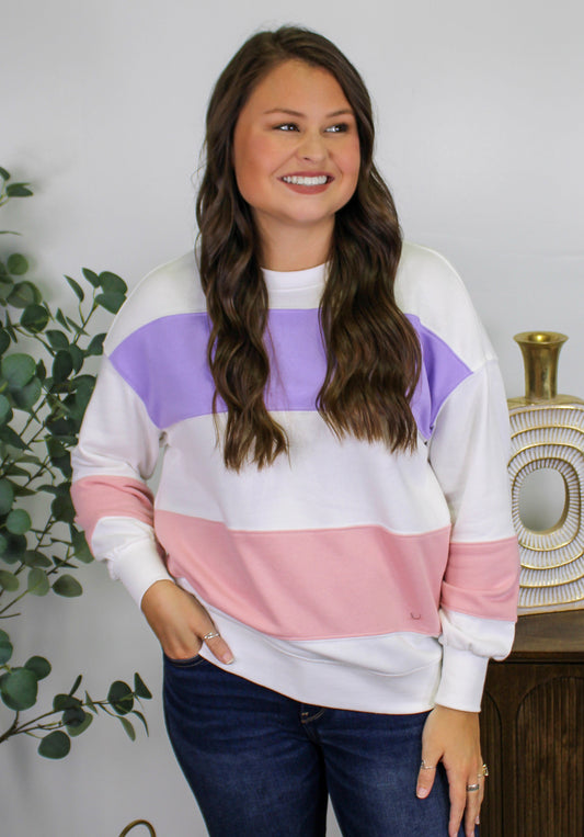 Purple and Pink Crewneck LT