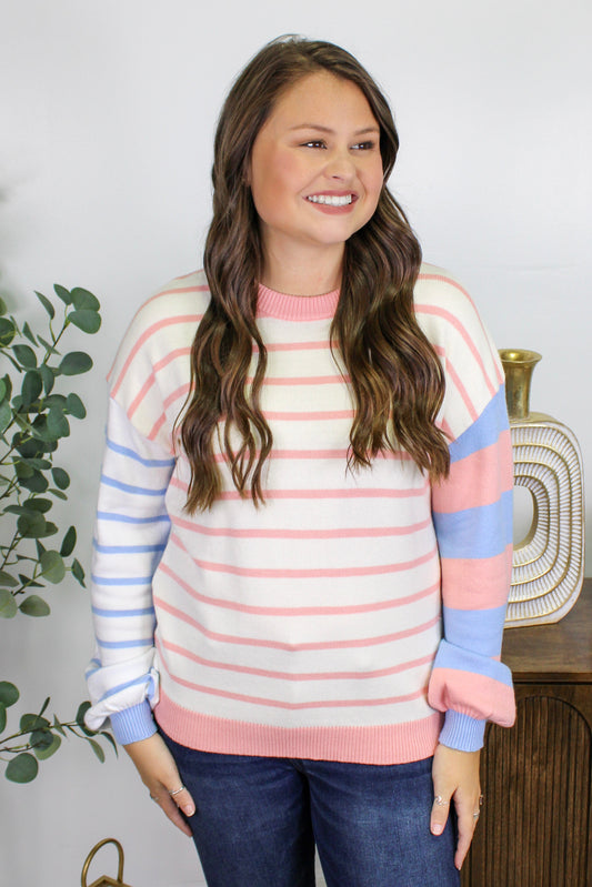 Pink and Blue Sweater LT