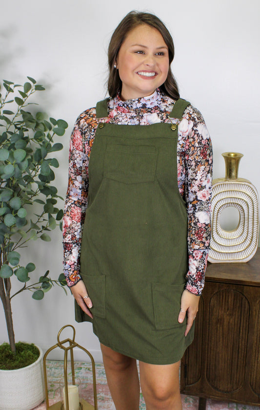 Green Overall Dress LT