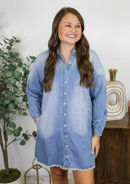 Denim Shirt Dress LT