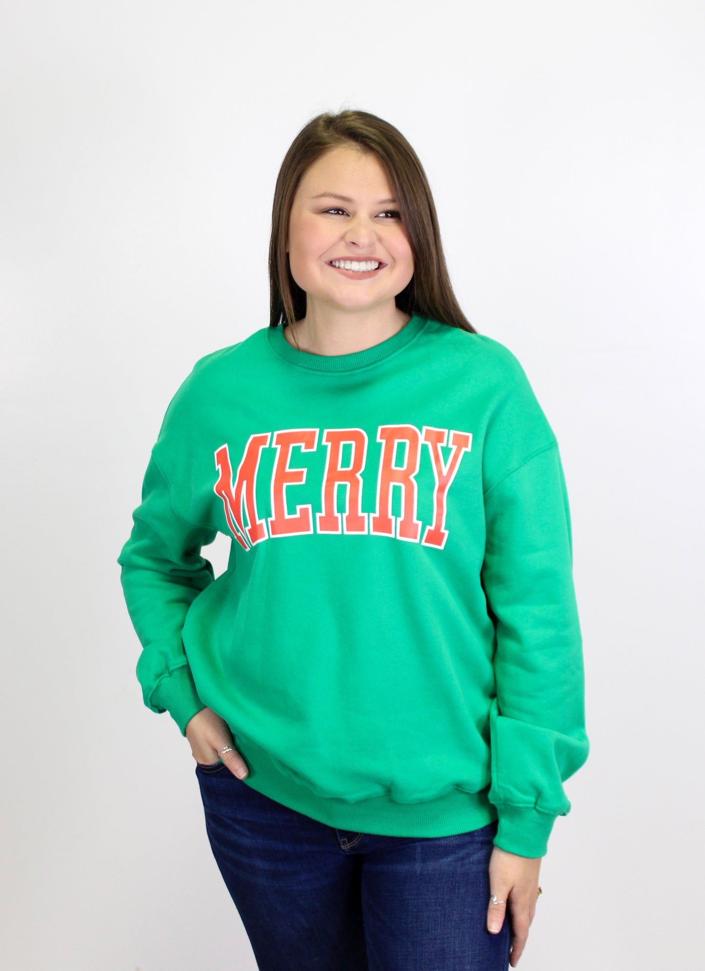 Green Merry Crewneck LT