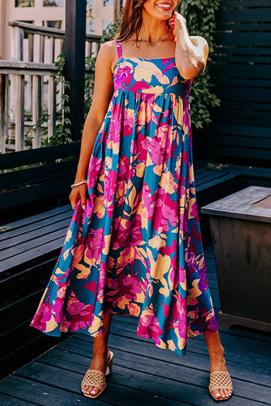 Blue Floral Maxi Dress LT