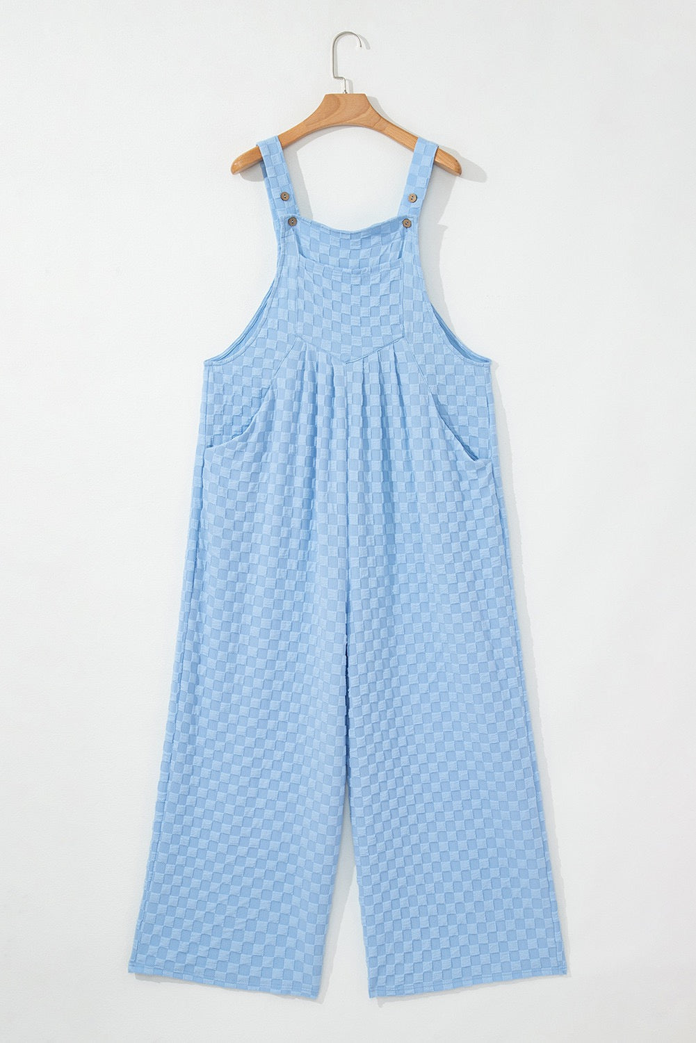 Blue Checkered Overalls LT