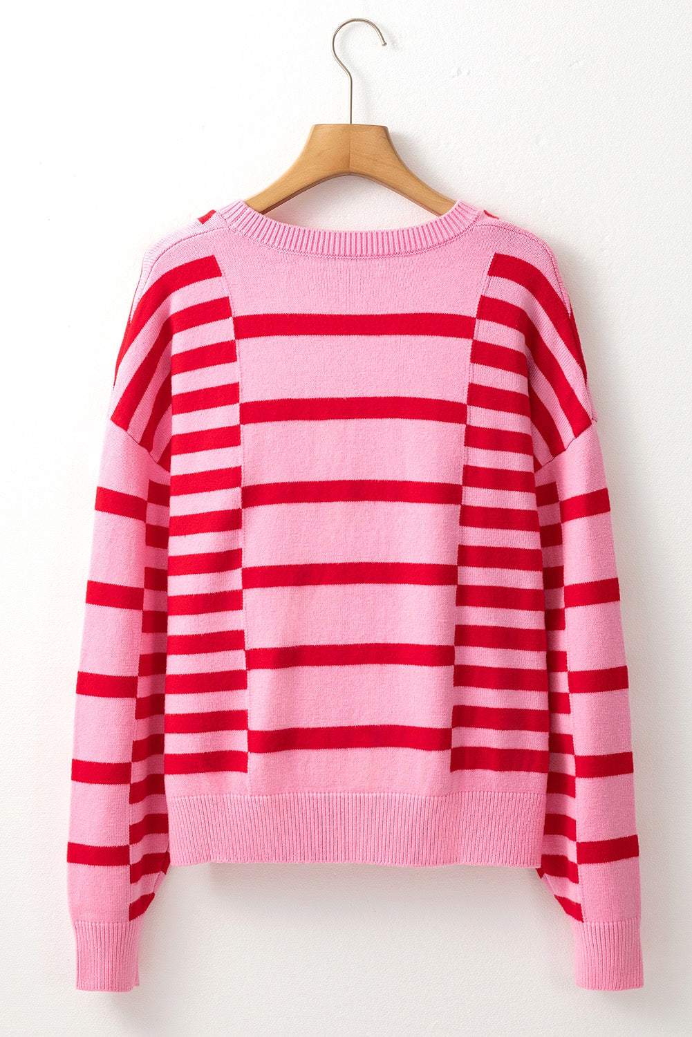 Pink and Red Striped Sweater LT