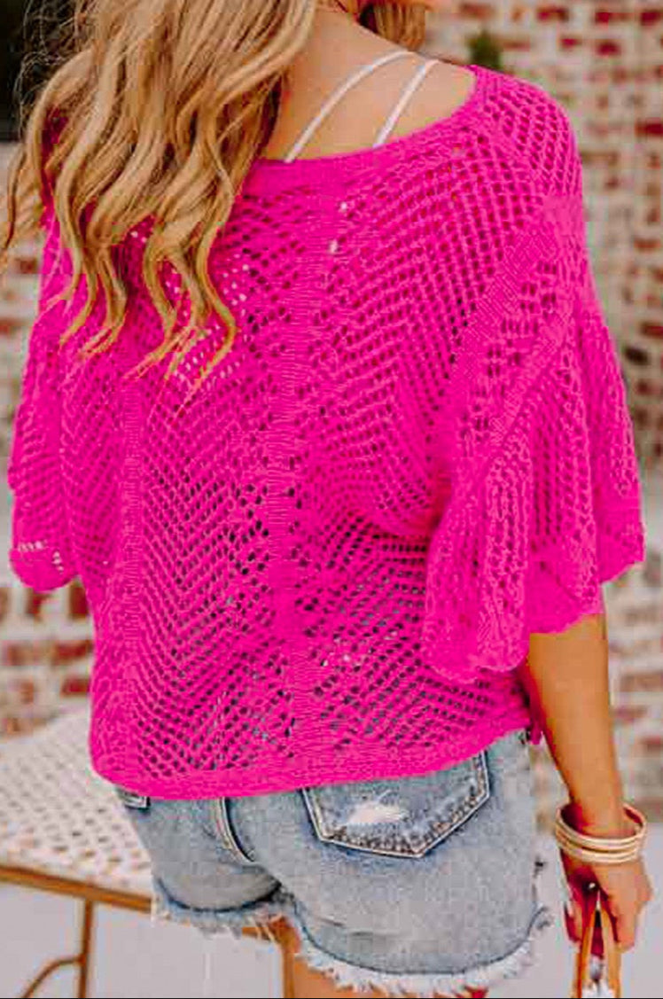 Pink Knit Top LT