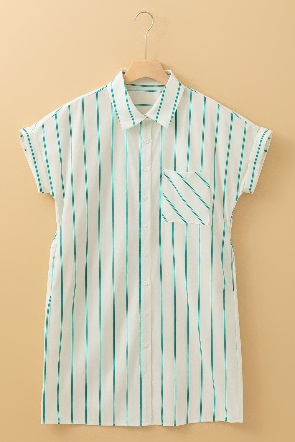 Mint Green Striped Dress LT