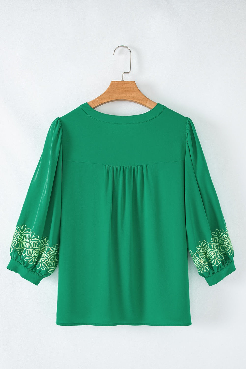 Green Embroidered Blouse LT