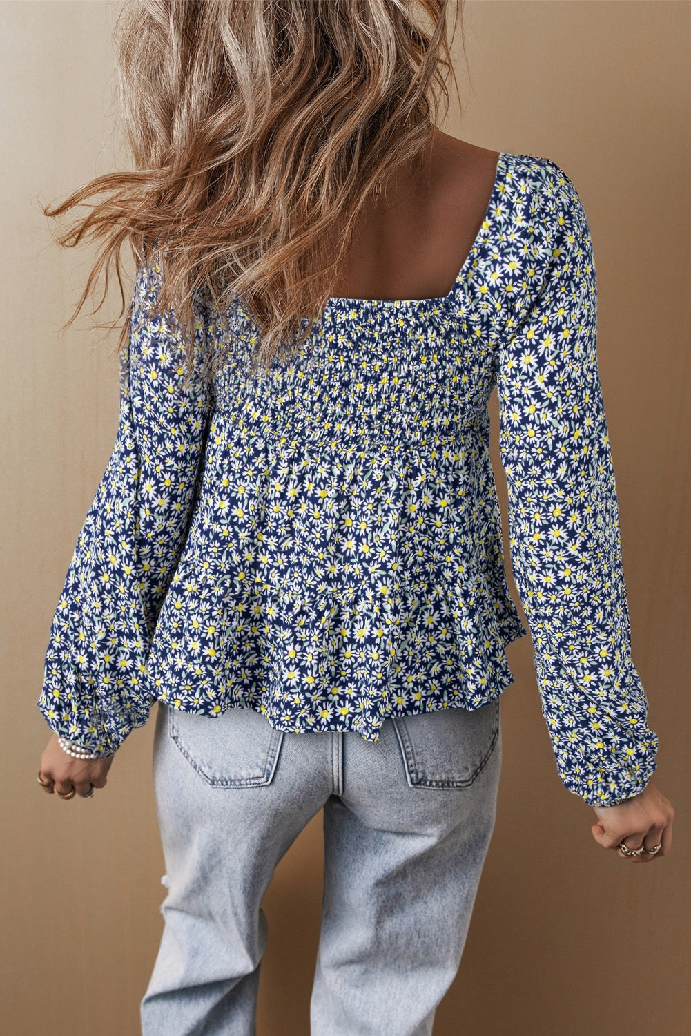 Blue Floral Blouse LT