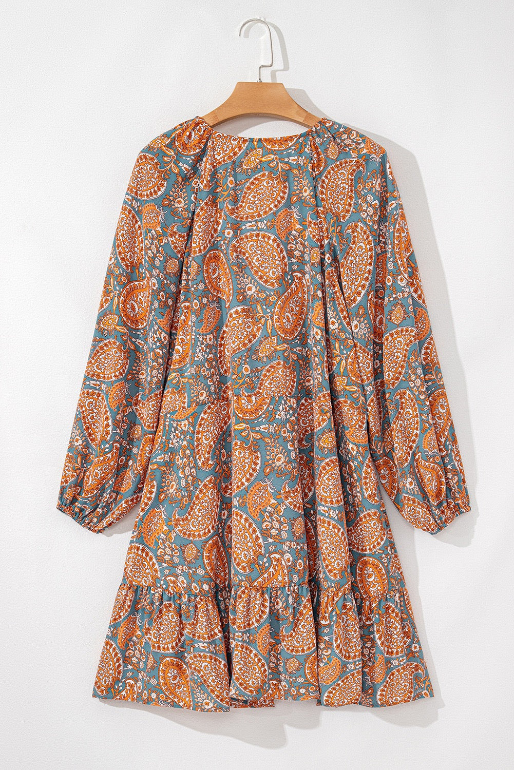 Orange Paisley Dress LT