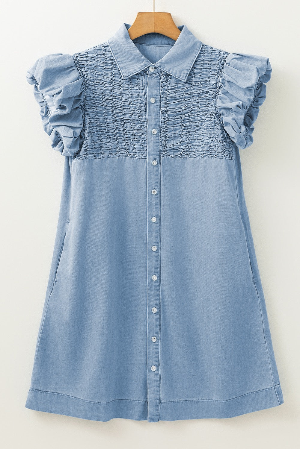 Denim Flutter Dress LT