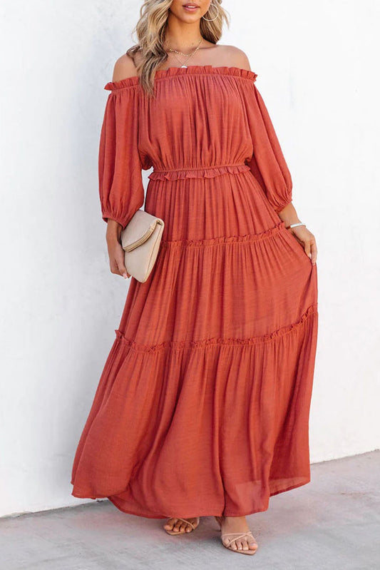 Orange Maxi Dress LT