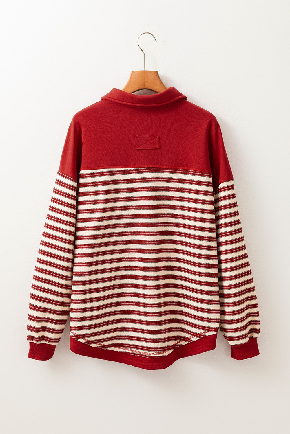 Red Striped Pullover LT