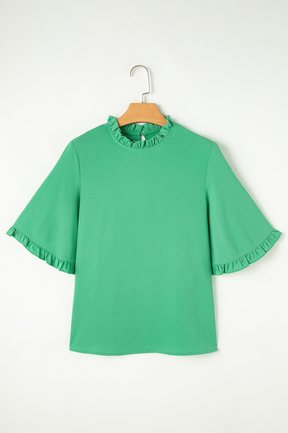 Frilly Green Blouse LT