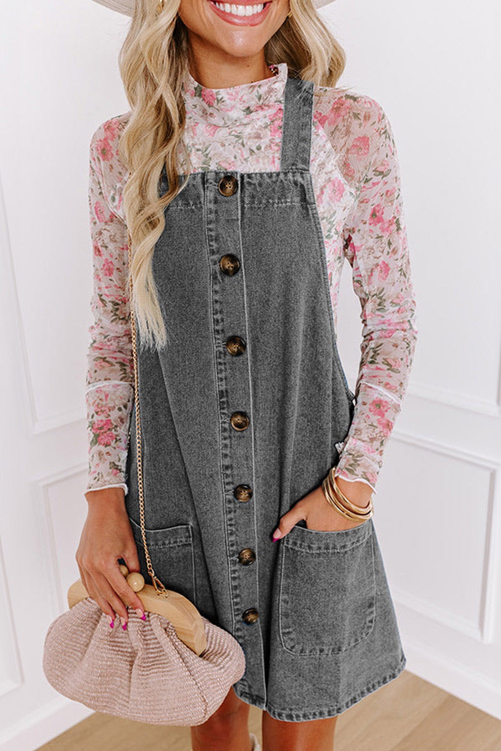 Grey Overall Dress LT