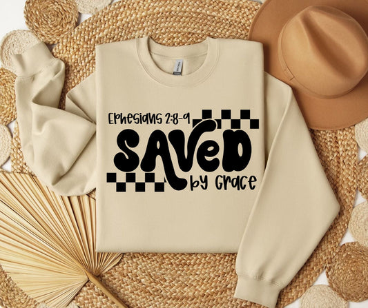 Saved By Grace SWEATSHIRT.