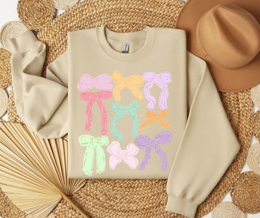 Colorful Bow SWEATSHIRT.