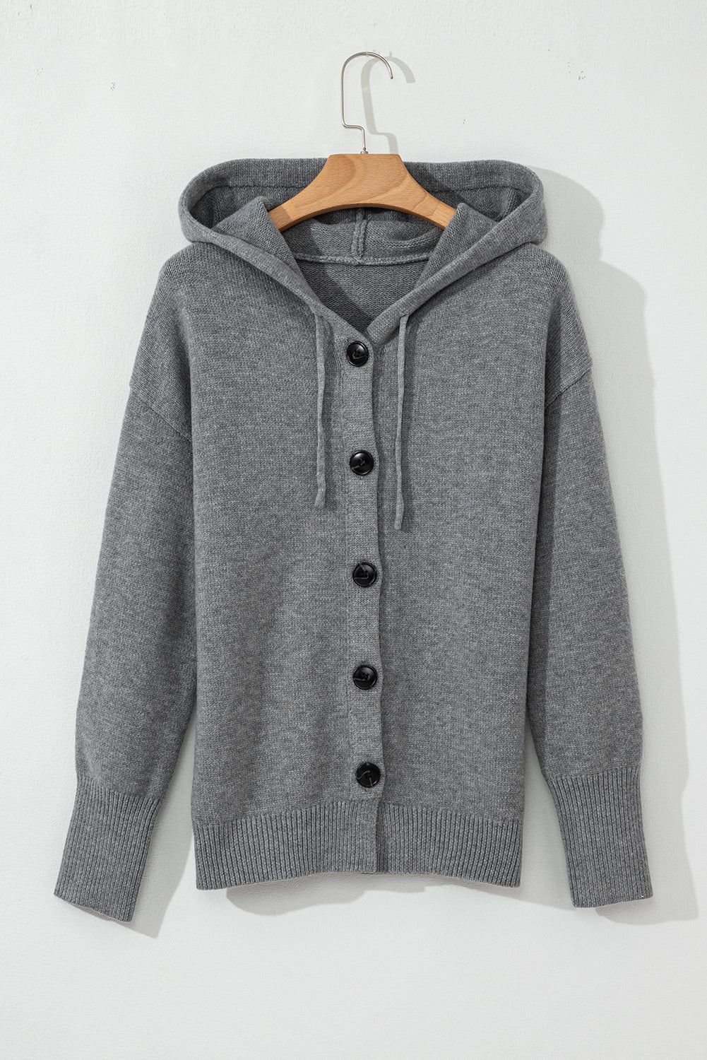 Grey Hooded Cardigan LT