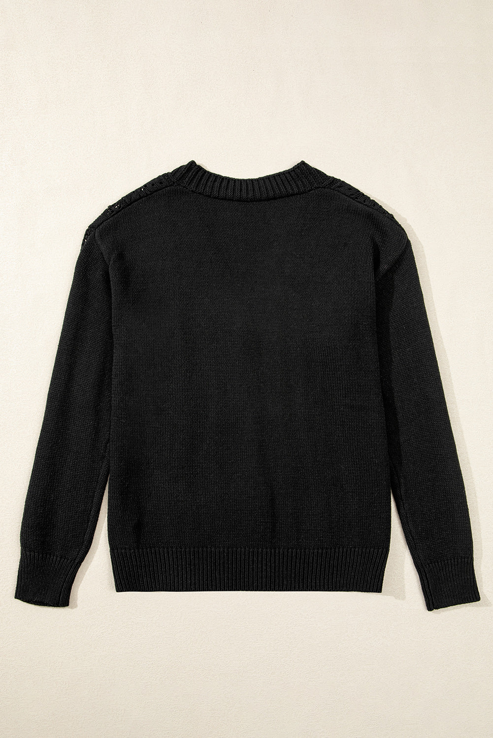 Black Drop Shoulder Cardigan LT